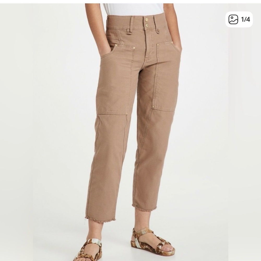 FRAME patch carpenter pants 25 BROWN